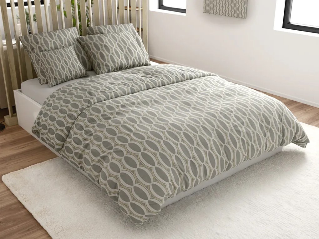 Lenjerie de pat din microfibra GRABE maro Dimensiune lenjerie de pat: 70 x 80 cm | 140 x 200 cm