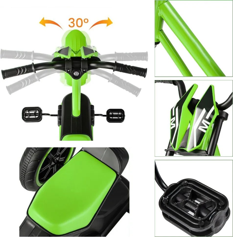 Tricicletă pentru copii verde