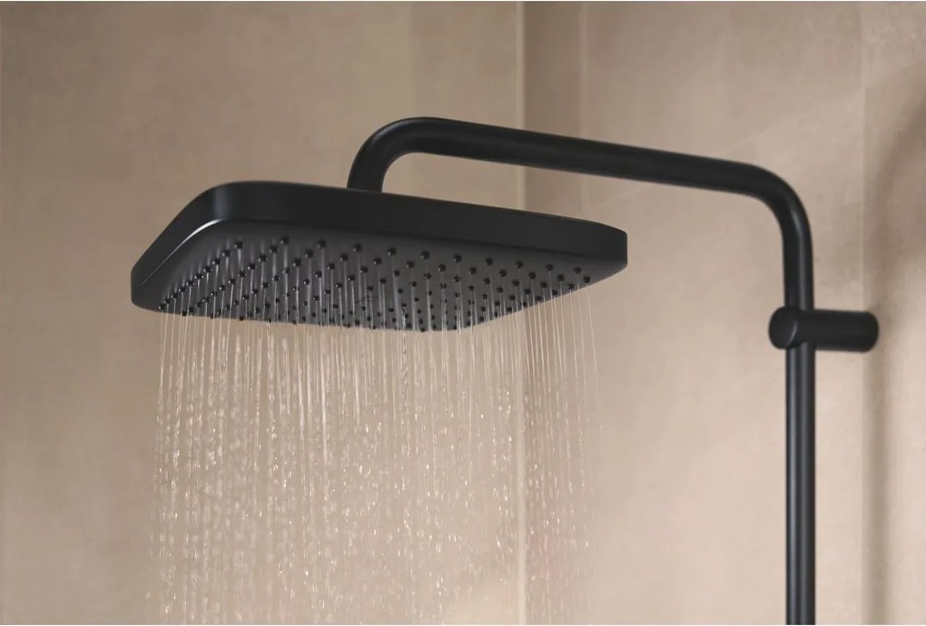 Grohe Vitalio Comfort set de dus perete cu termostat da negru 266962431