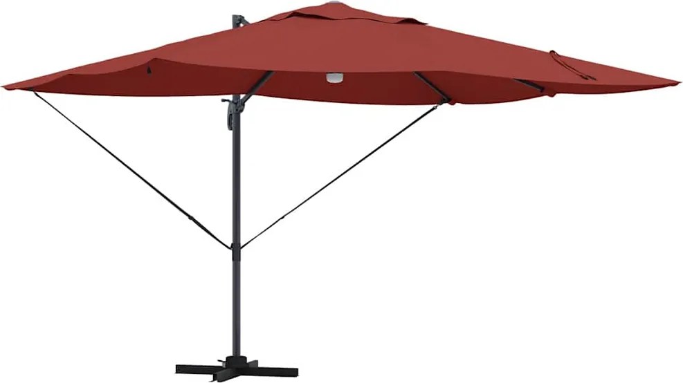 vidaXL Umbrelă de soare Terracota 351 x 250 x 253 cm