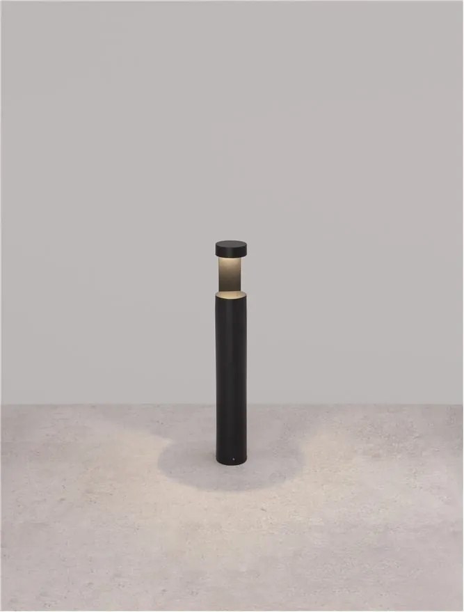 Stalp LED mic pentru exterior design modern IP54 Tala negru H-65cm