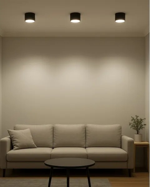 Spot LED, 10W, 230V, 3000/4000/6400K, diametru 12 cm, negru