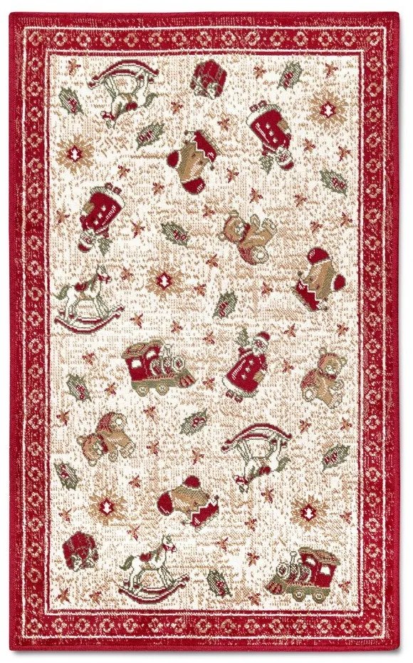 Covor roșu din amestec de bumbac 50x80 cm cu model de Crăciun Toy's Delight Red Christmas – Villeroy&amp;Boch