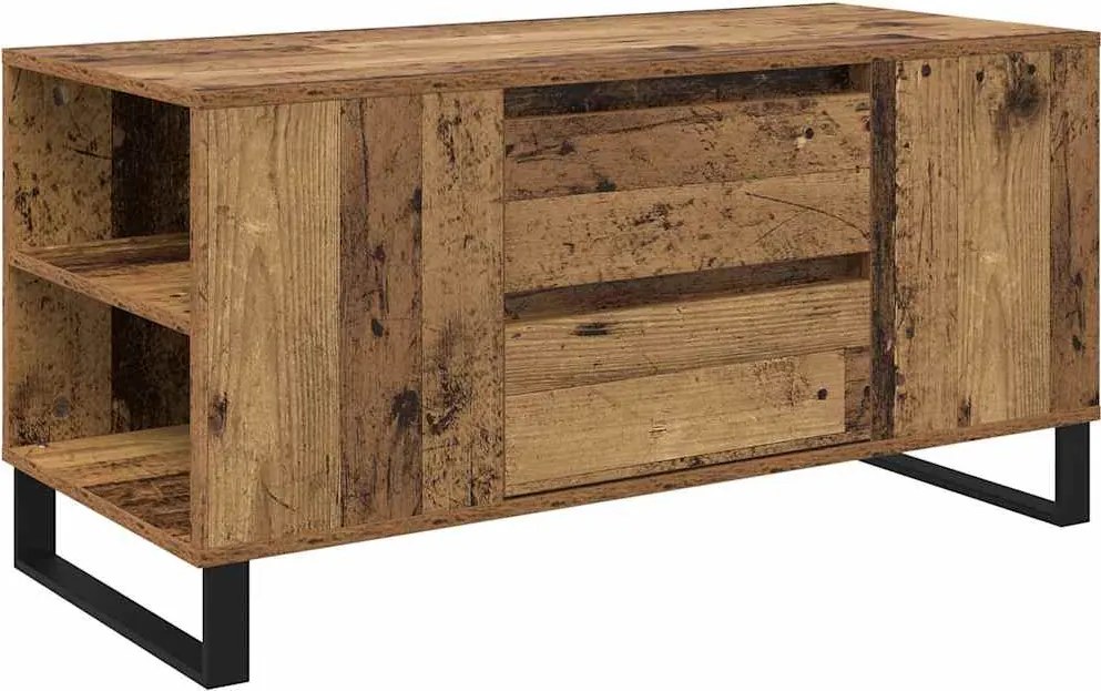 vidaXL Masă de cafea Lemn Vechi 102 x 44,5 x 50 cm Lemn compozit