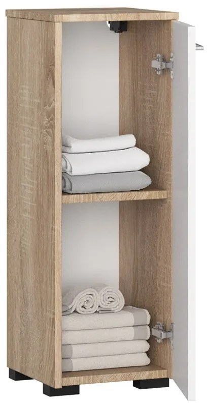 Dulap de baie Farid TYP1 (Stejar sonoma + Alb). 1069778