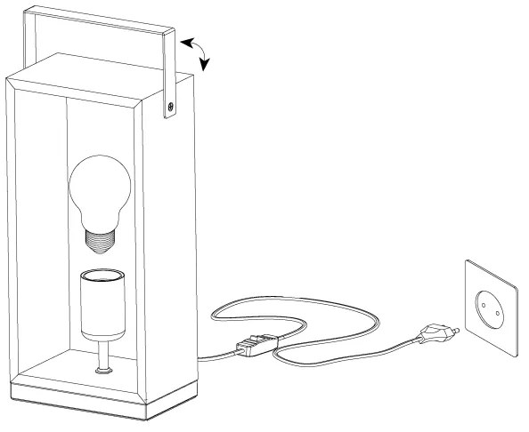 Eglo 43415 - Lampă de masă FAMBOROUGH 1xE27/40W/230V