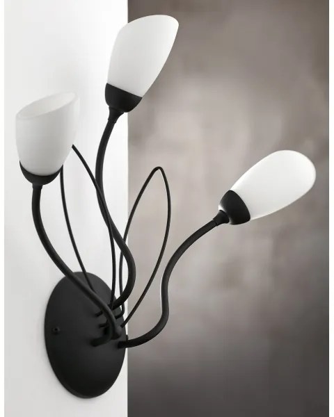 Jupiter 2059 - Aplică de perete GLORIOSA 3xG9/14W/230V, neagră