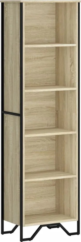 vidaXL Bibliotecă, stejar sonoma, 50x31x169 cm, lemn prelucrat