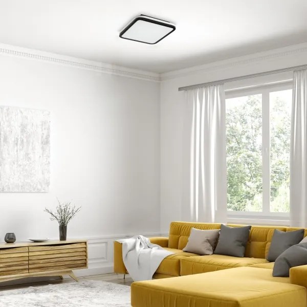 Rabalux 71399 - Plafonieră LED SERKAN cu reglare a intensității, 43W/230V, 3000-6500K, cu telecomandă