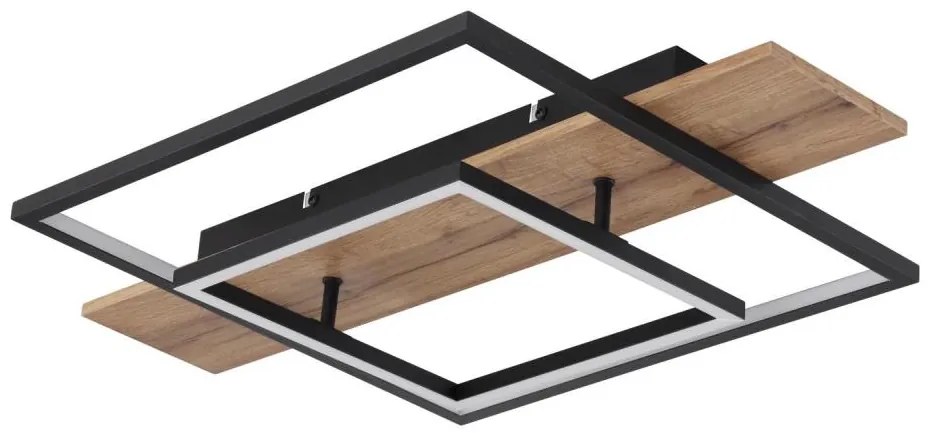 Globo 67289D - Plafonieră LED dimabilă VANNI LED/24W/230V maro/negru