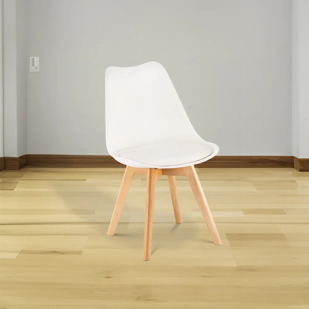 Scaun de masă Silla alb