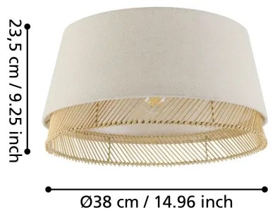 Plafonieră Eglo 43974 TABLEY 1xE27/40W/230V