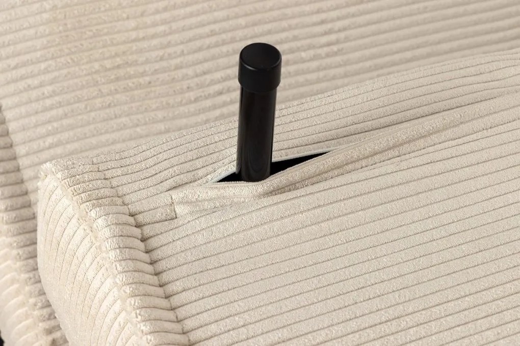 Fotoliu Pat SMART MULTIFUNCTION 100cm catifea raiata bej