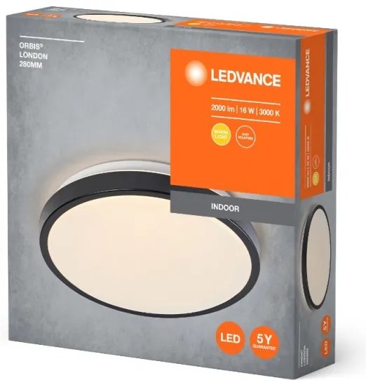 Plafonieră LED ORBIS LONDON LED/16W/230V negru Ledvance