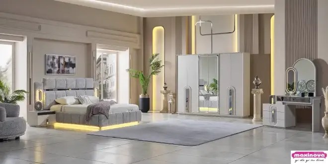 Mobilier dormitor dulap 6 usi,Parma