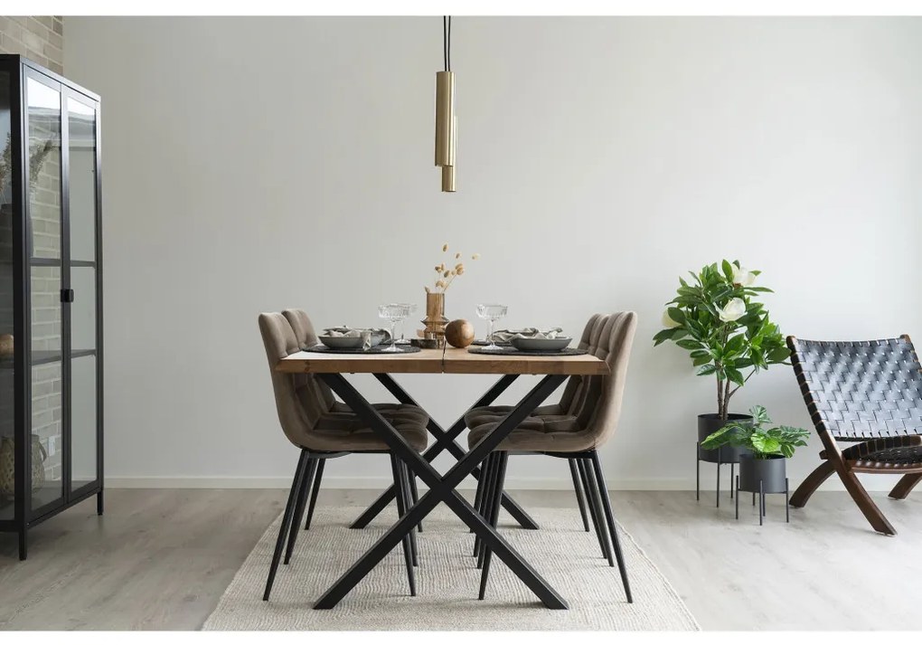 Lampă suspendată Paris, cupru, cablu textil 120 cm