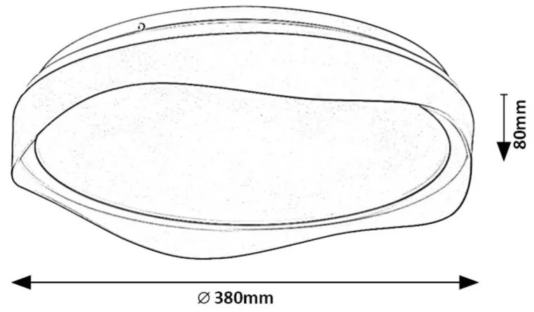 Plafoniera LED stil modern Israh D-38cm