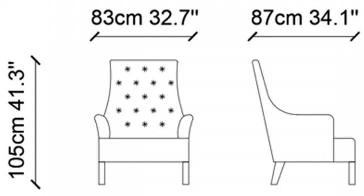 Fotoliu, Lemn Solid, Ece, Gri