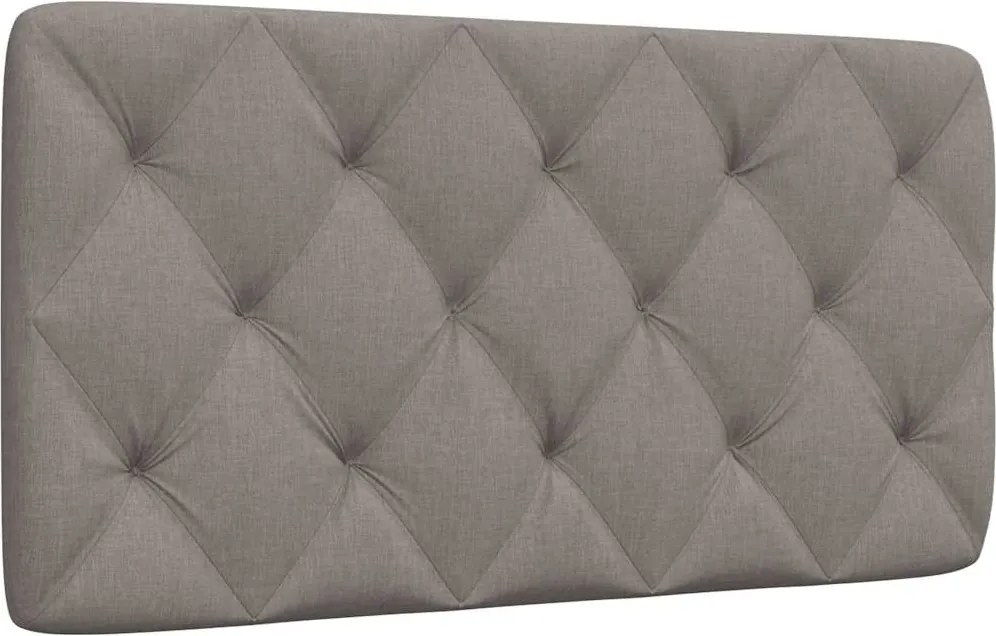 vidaXL Pernă pentru tăblie de pat, gri taupe, 100 cm, material textil