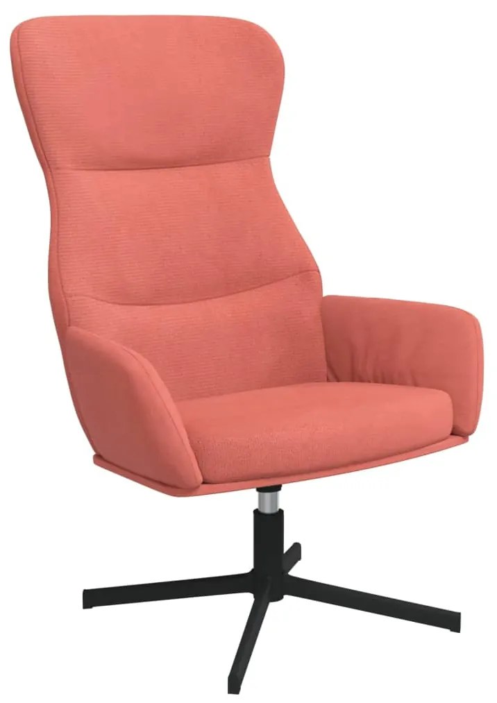 341112 vidaXL Scaun de relaxare, roz, catifea
