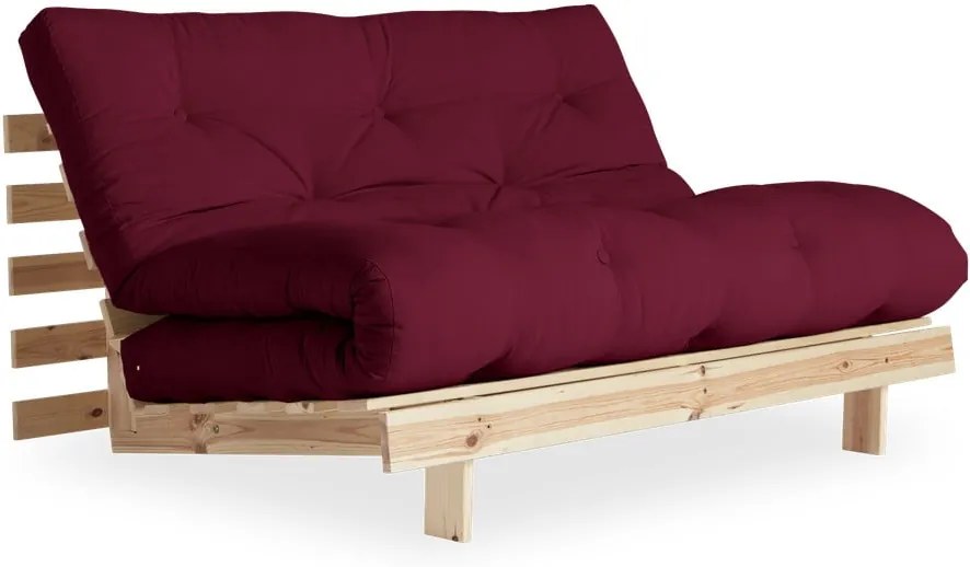 Canapea variabilă Karup Design Roots Raw/Bordeaux