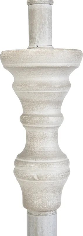 Lampă de podea retro gri cu abajur roz Granny - Classico