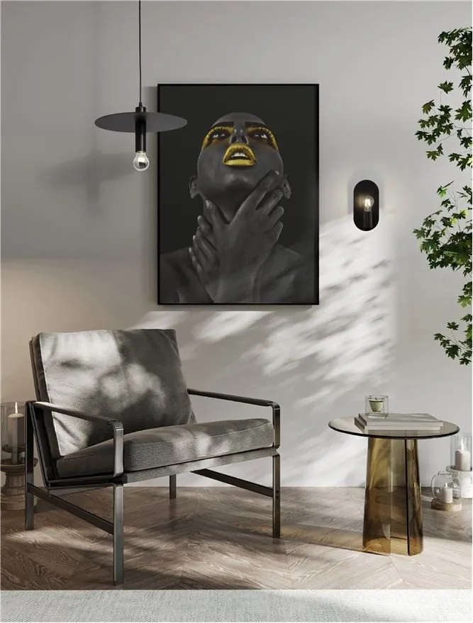 Lustra/Pendul design modern ROYAL negru