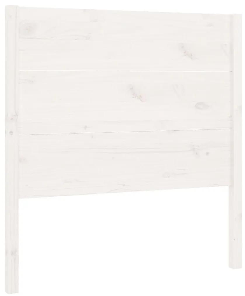 818696 vidaXL Tăblie de pat, alb, 81x4x100 cm, lemn masiv de pin