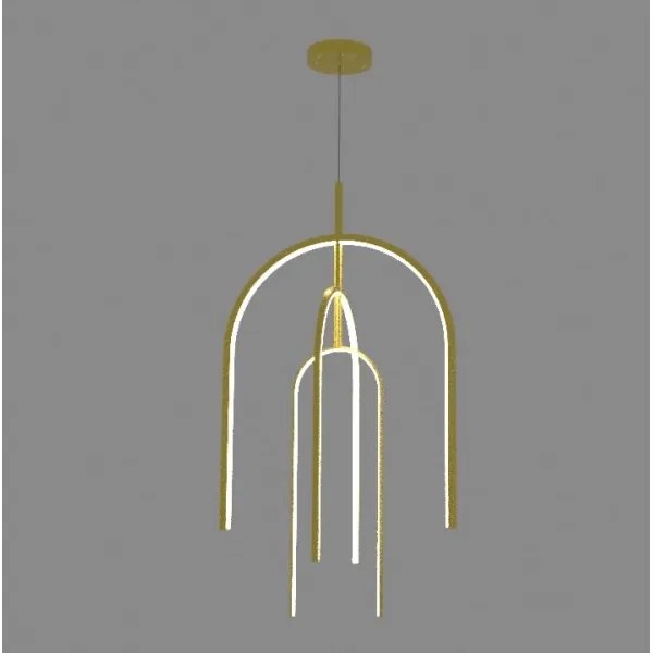 Lustră LED pe cablu dimabilă LED/80W/230V auriu Zambelis 1931