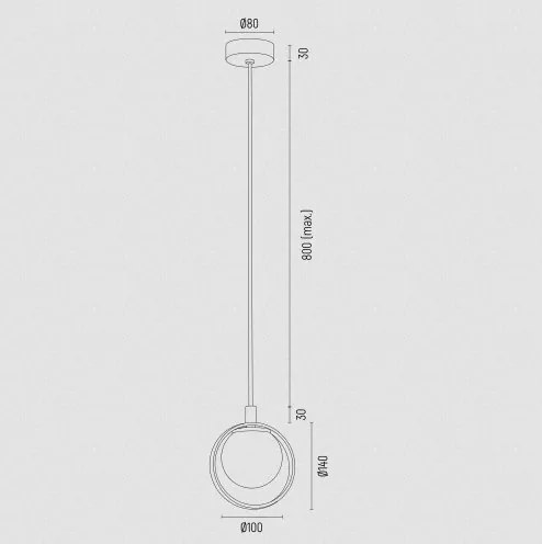 Pendul design modern Saturnia auriu, verde