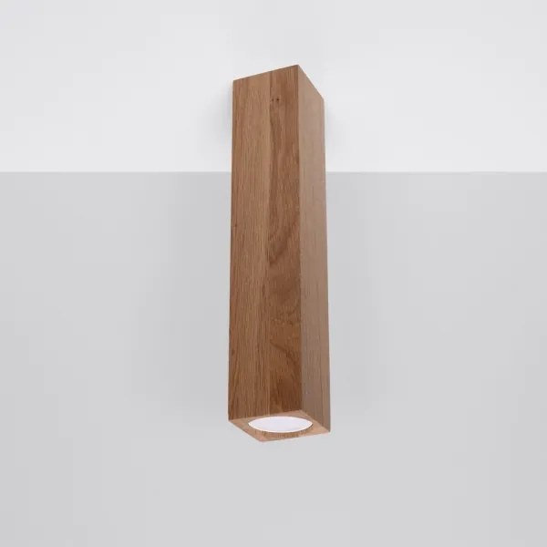 Spot KEKE 1xGU10/40W/230V 30 cm stejar Sollux SL.1041