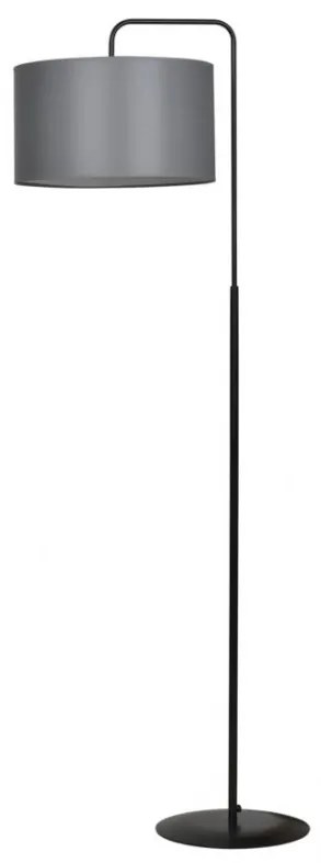 Lampadar / Lampa de podea moderna TRAPO LP1 negru/gri