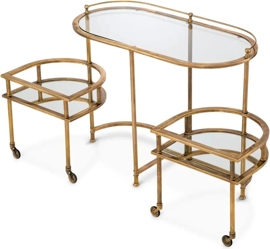 Gheridon, Masuta cu roti design LUX Lavalle