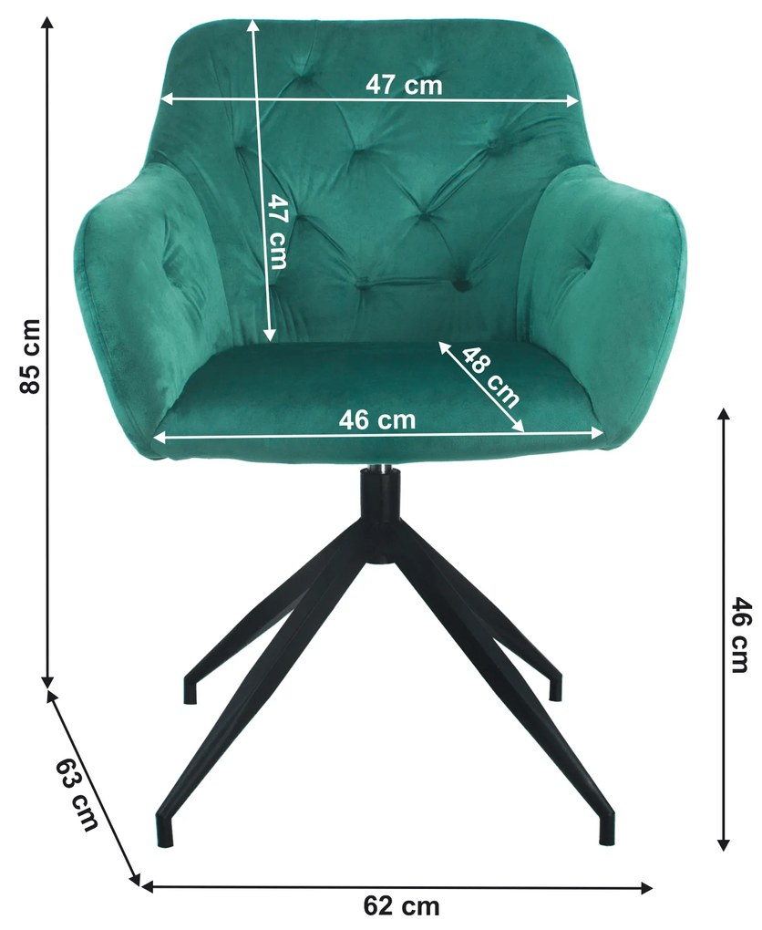 Scaun rotativ Viata (verde + negru) . 1064129