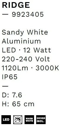 Aplica LED ambientala iluminat exterior IP65 RIDGE