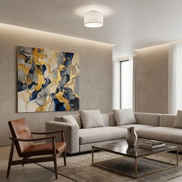 Plafonieră ARDEN 1xE27/15W/230V Ø 25 cm albă