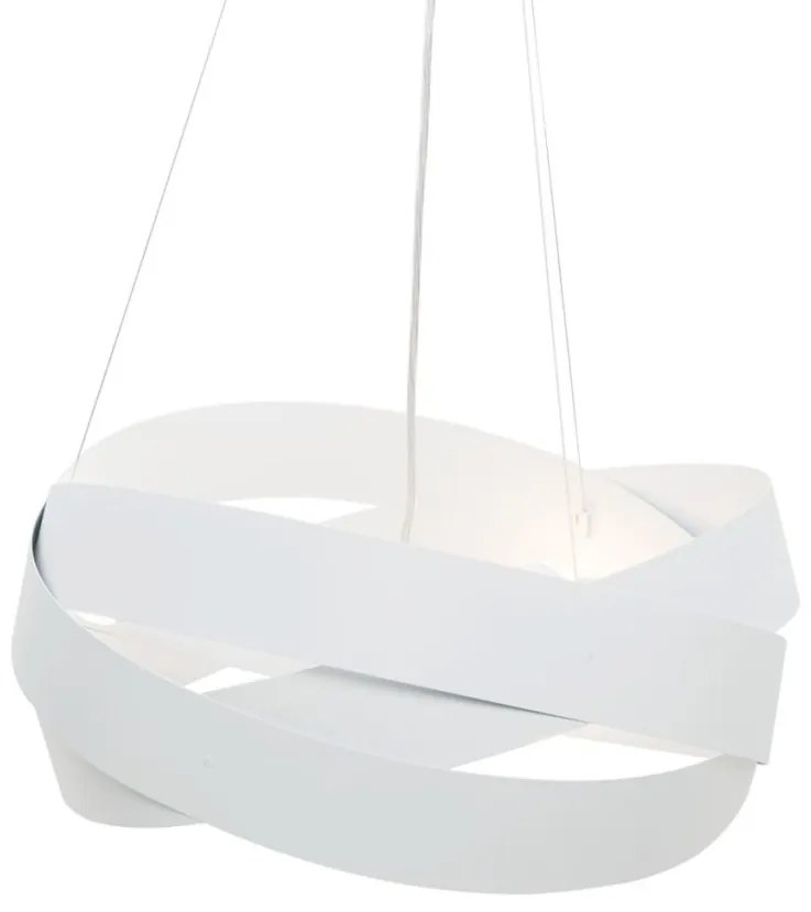 Pendul design modern Tornado alb 50cm