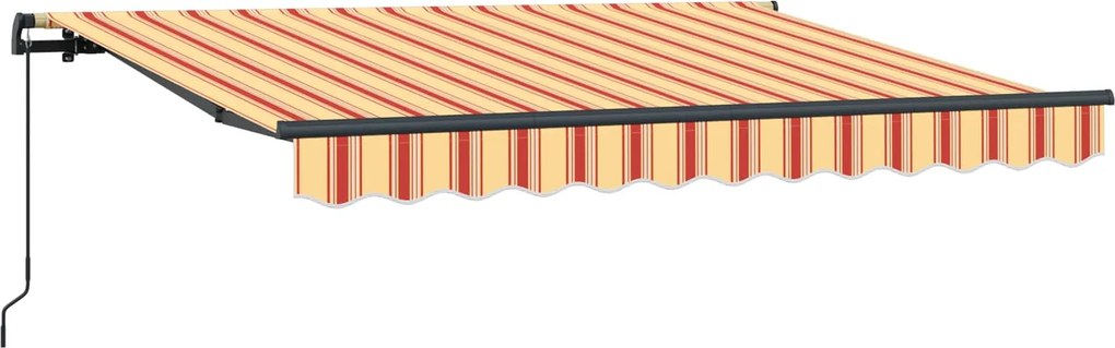 vidaXL Cortina Retractabilă Manual Galben 350 x 200 cm țesătură