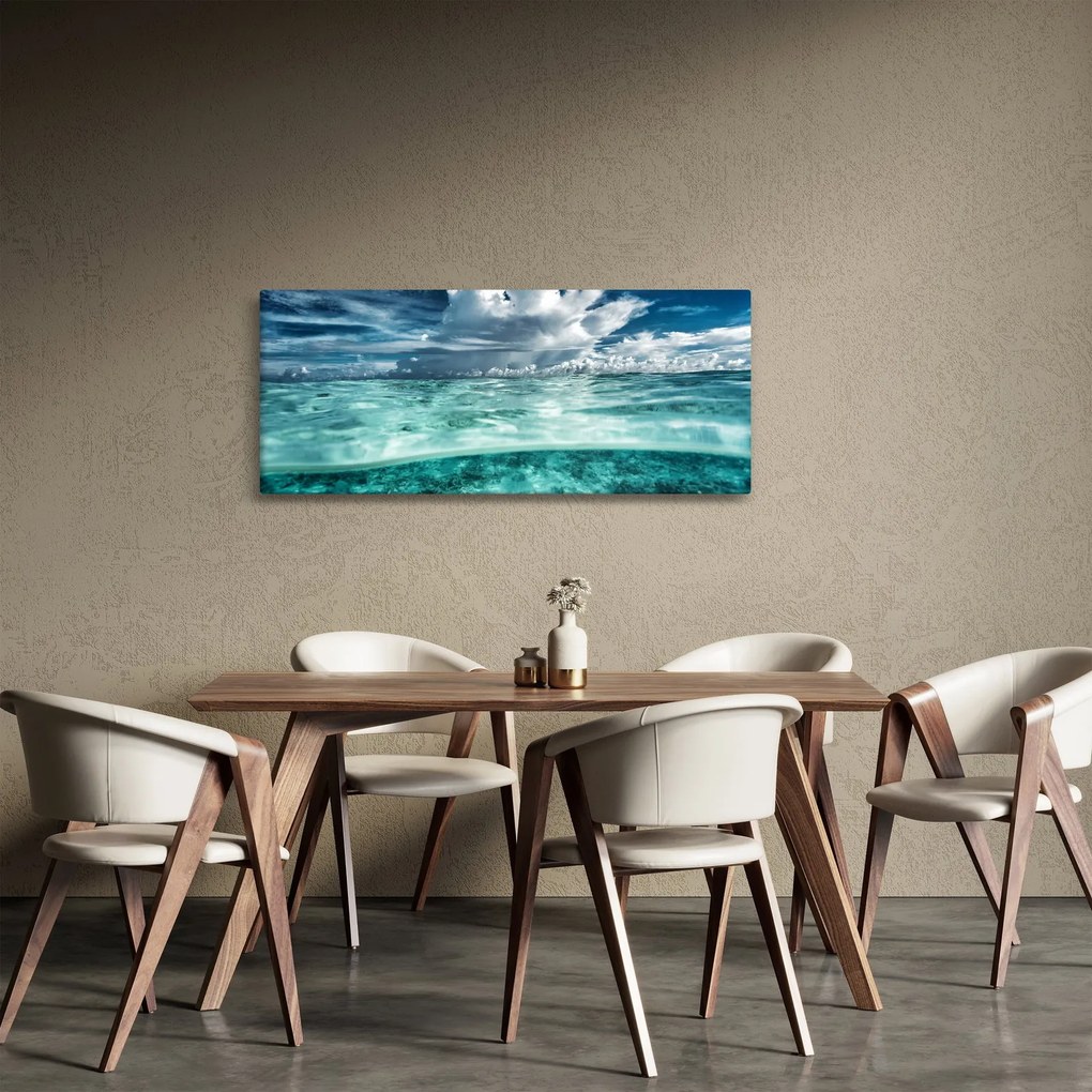 Tablou - privire sub nivelul mării (120x50 cm)