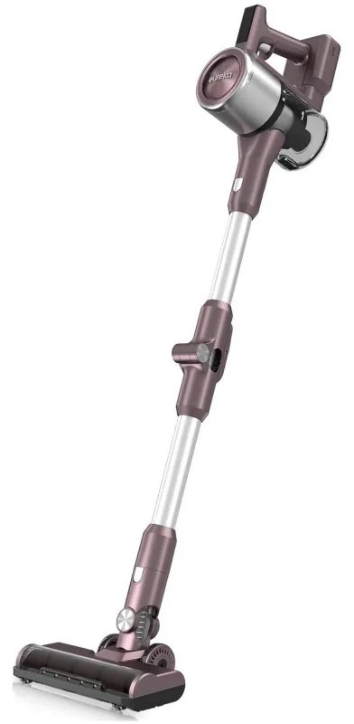 Aspirator vertical Eureka AK10 PRO, 450W, 29 kPa, 650 ml, 3 trepte, 2500 mAh, Panou LED tactil, HEPA, Violet