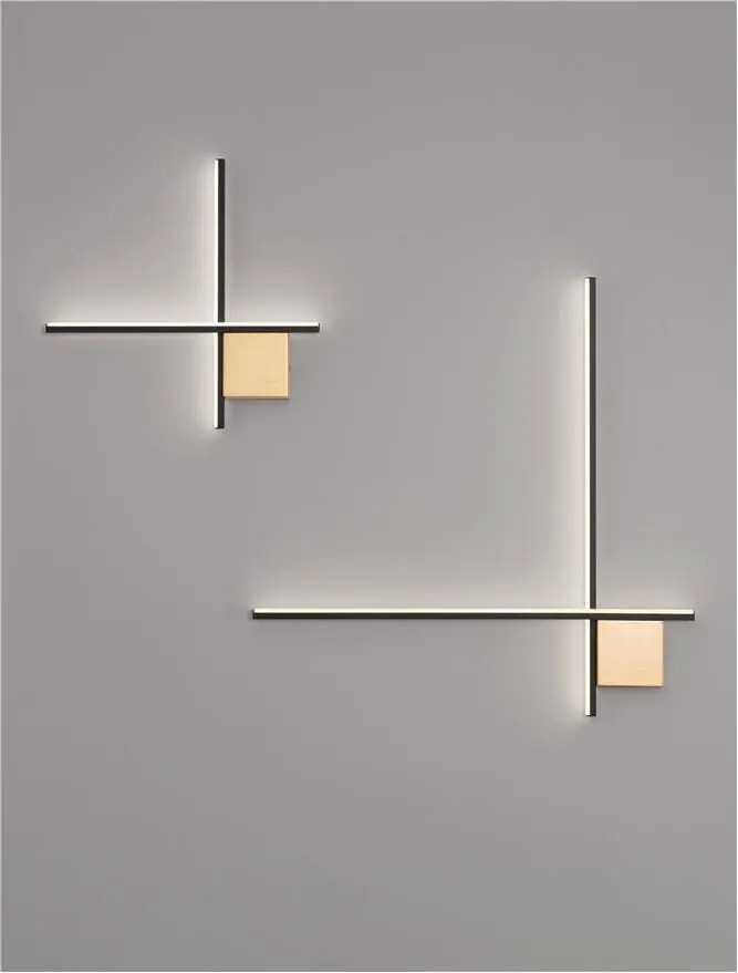 Aplica de perete cu lumina ambientala LED Cross 50cm