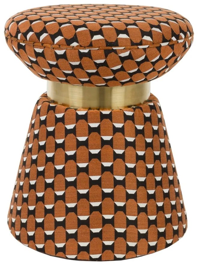 Taburet portocaliu Pin – White Label