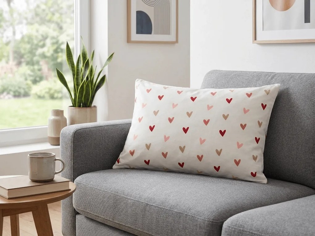 Husa de perna din microfibra SOFHEARTS 50x70 cm, crem