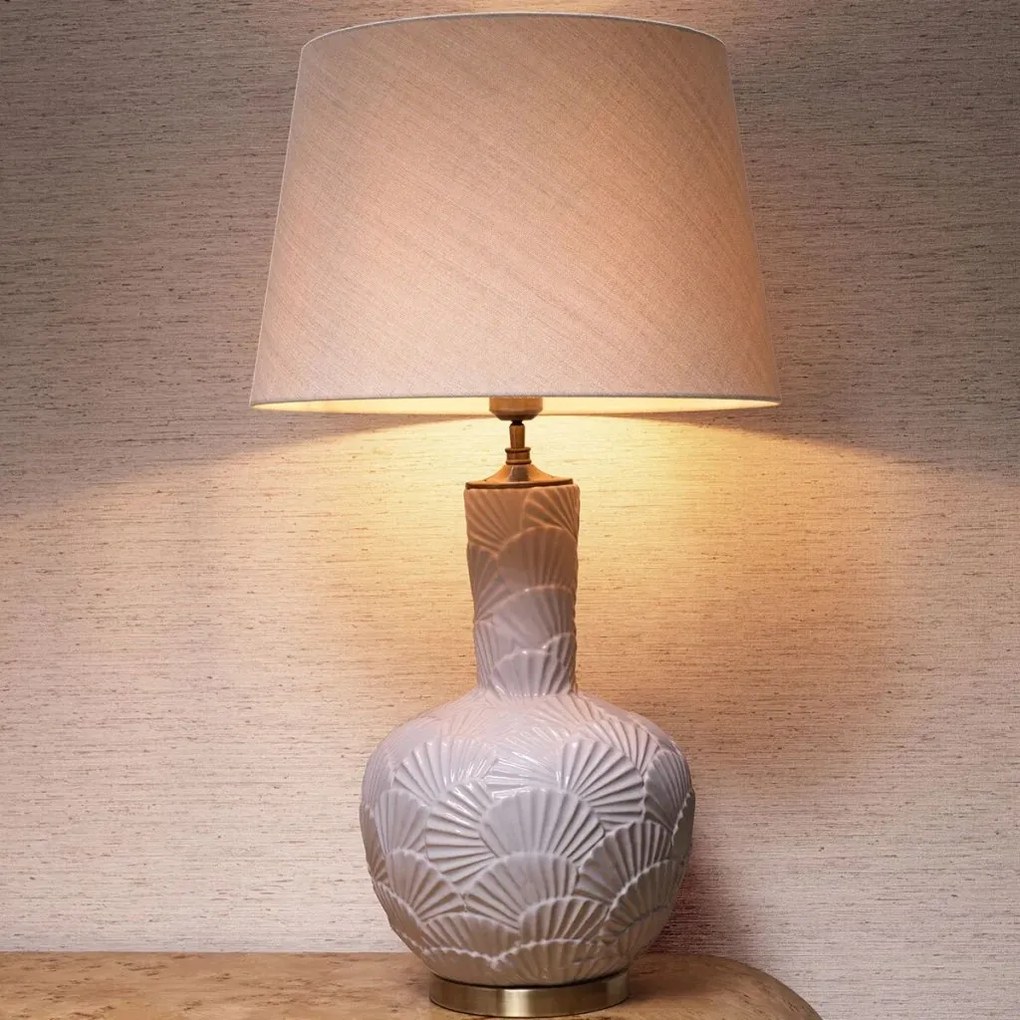 Lampa de masa LUX, Ceramica, Tesatura, Andorra, 119667 HZ