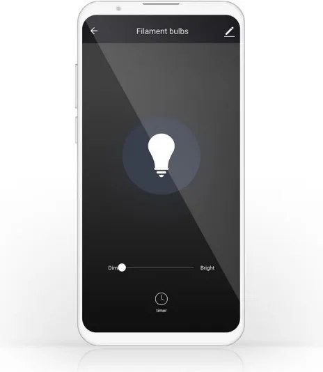 Nedis WIFILF11WTG125 − LED Dimmabil inteligent bec G125 E27/5W/230V