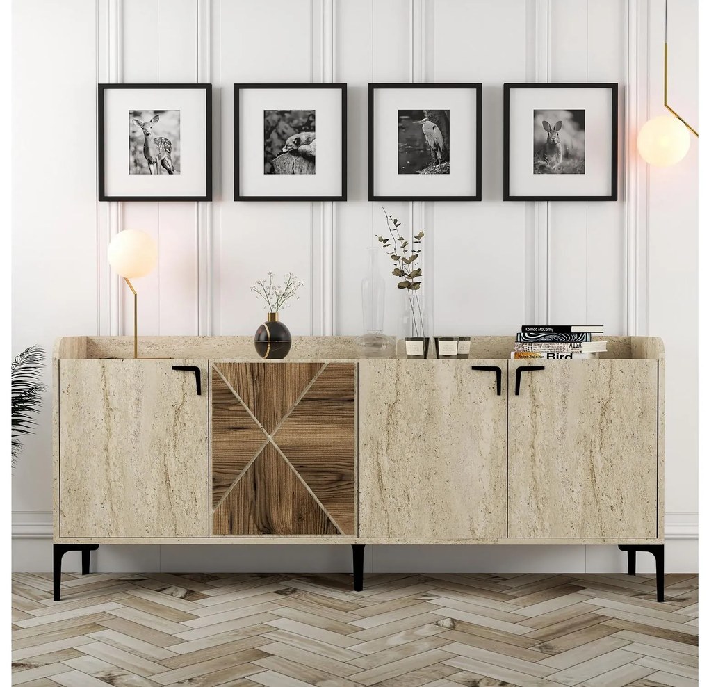 Dulap Venedikt (nuc + travertin). 1102623