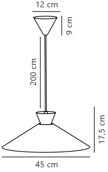 Lustră pe cablu Nordlux DIAL 1xE27/40W/230V d. 45 cm alb