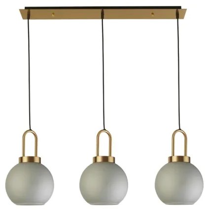 Lustră pe cablu SNOWDROP 3xE27/60W/230V alamă Searchlight 36632-3AC