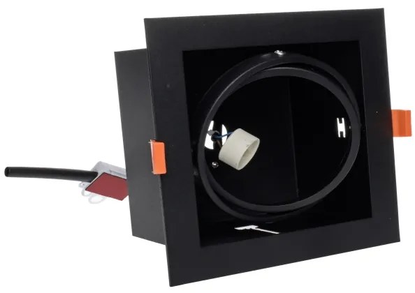 Lampă încastrată PLAZA AR111 1xGU10/12W/230V negru