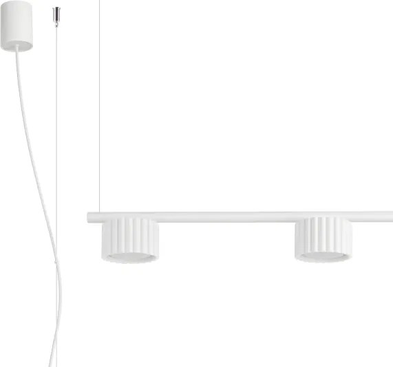 Sollux SL.2695 - Lustru suspendat pe cablu AURA 4xGX53/10W/230V alb